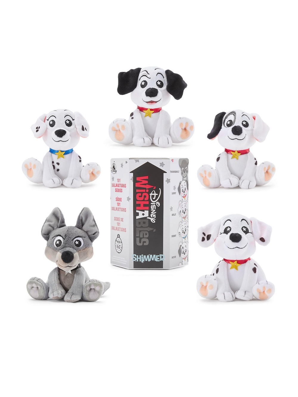Disney Wishables Shimmer Mystery Plush Blind Pack - 101 Dalmatians - 4” - NWT